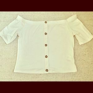 NWT off the shoulder crop top